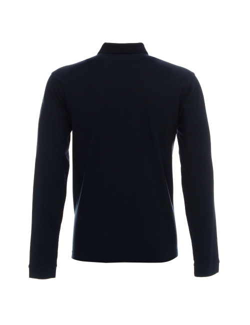 Promostars POLO Męska LONG COTTON GRANATOWY haft nadruk logo sitodruk