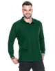Polo męskie long cotton zielony butelkowy Promostars
