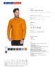 Promostars Men`s POLO LONG COTTON ORANGE embroidery silkscreen logo