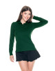 Polo damskie ladies' long cotton zielony butelkowy Promostars