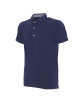 CRIMSON CUT POLO Herren PATT NAVY BLUE DTF-Druck-Stickerei-Siebdruck-Logo