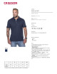 CRIMSON CUT POLO Herren PATT NAVY BLUE DTF-Druck-Stickerei-Siebdruck-Logo