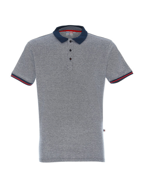 Polo męskie stuart granatowy/biały Crimson CUT