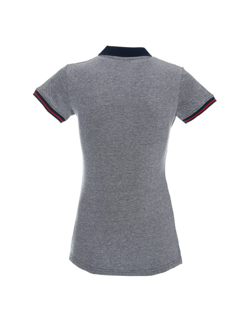 Promostars Women`s POLO STACY NAVY/WHITE embroidery screen print logo