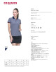 Promostars POLO Damen STACY MARINEBLAU/WEISS Stickdruck, Siebdrucklogo