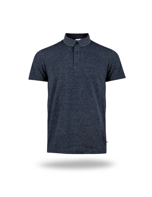 Crimson cut POLO MĘSKIE FRANK CZARNY DESZCZ haft nadruk logo