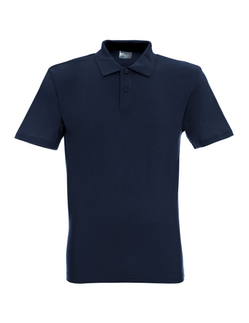 GEFFER POLO Herren 400 NAVY BLUE DTF-Druck, Siebdruck, Stickerei, Logoübertragung