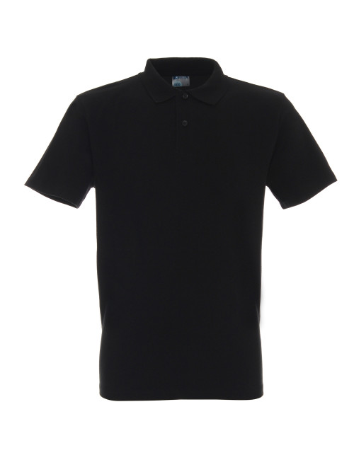 GEFFER POLO Herren 400 SCHWARZ Stickdruck, Siebdruck, Logo, DTF-Transfer