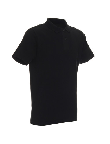 GEFFER POLO Herren 400 SCHWARZ Stickdruck, Siebdruck, Logo, DTF-Transfer