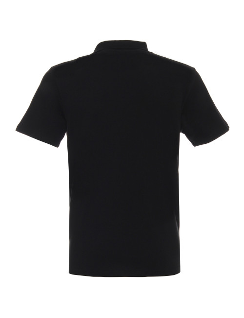 GEFFER POLO Herren 400 SCHWARZ Stickdruck, Siebdruck, Logo, DTF-Transfer