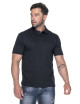 GEFFER POLO Herren 400 SCHWARZ Stickdruck, Siebdruck, Logo, DTF-Transfer
