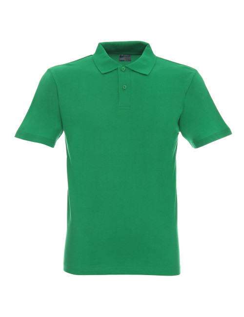 GEFFER POLO Herren 400 GREEN SPRING Stickerei-Siebdruck-Logo