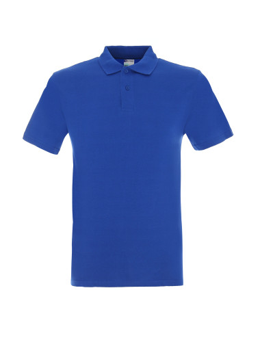 GEFFER POLO Men`s 400 CORNFLOWER embroidery DTG print logo silkscreen transfer