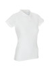 Geffer POLO Damen 450 WEISS mit Logo, Stickerei, Aufdruck