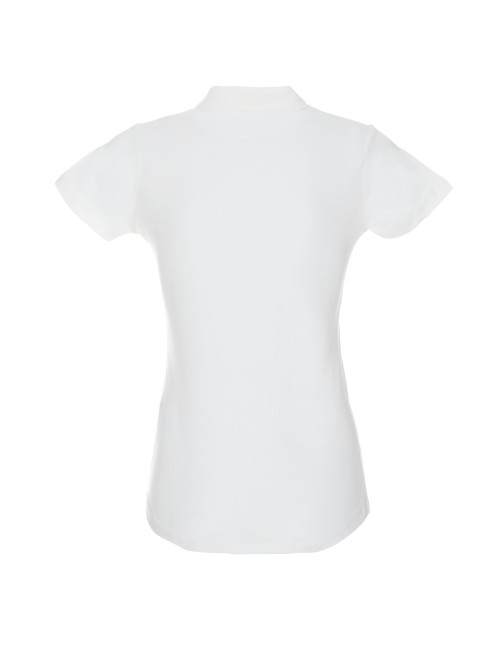 Geffer POLO Damen 450 WEISS mit Logo, Stickerei, Aufdruck