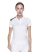 Geffer POLO Women`s 450 WHITE with logo, embroidery, print