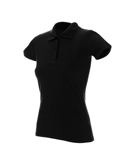 Geffer POLO Women`s 450 BLACK with print, logo, embroidery