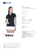 Geffer POLO Women`s 450 BLACK with print, logo, embroidery
