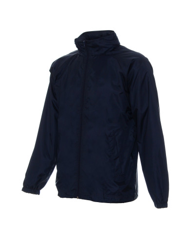 Promostars Herren WINDBREAKER JACKE, MARINEBLAU, Stickerei, Siebdruck