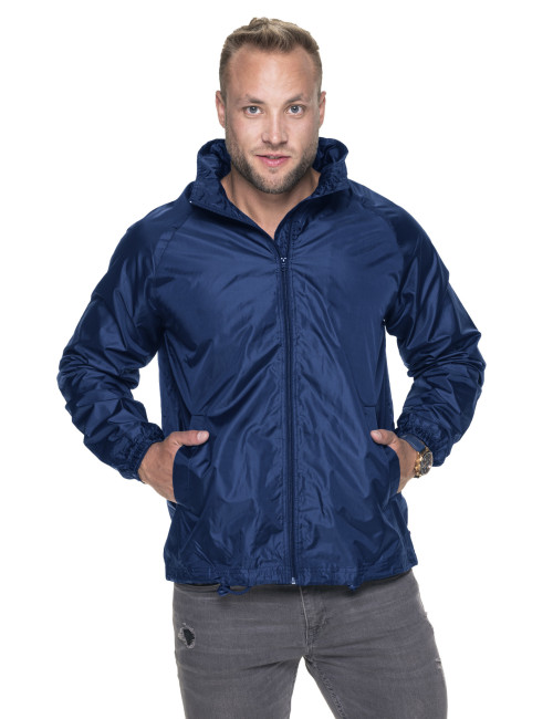 Promostars KURTKA Męska WINDBREAKER GRANATOWY haft nadruk sitodruk