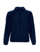 Promostars Herren SHELTER LONG JACKET, MARINEBLAU, Stickerei, Siebdruck