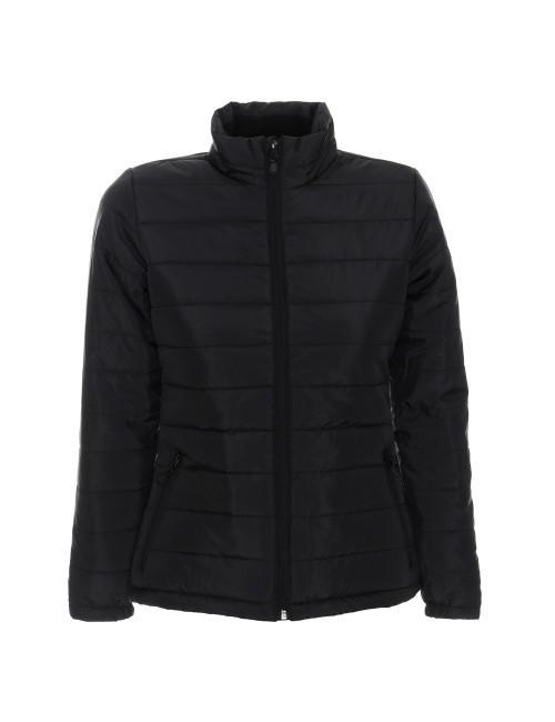 Promostars Damen EAST JACKET SCHWARZ Stickerei DTG-Druck, Siebdruck-Logo