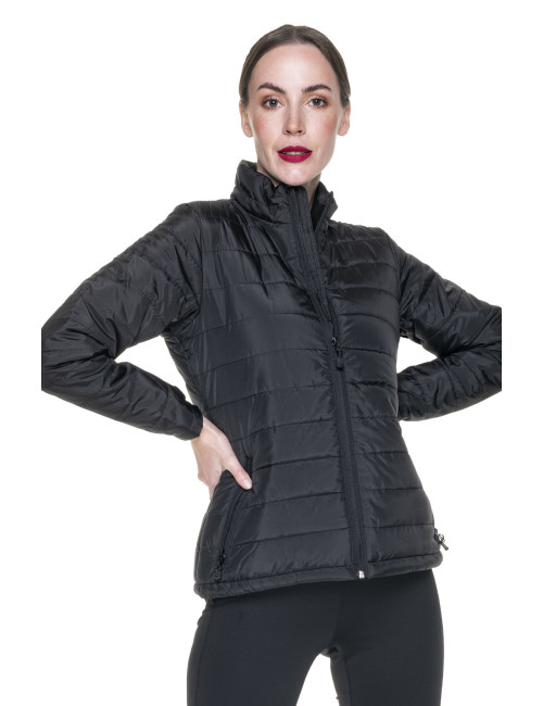 Promostars Damen EAST JACKET SCHWARZ Stickerei DTG-Druck, Siebdruck-Logo