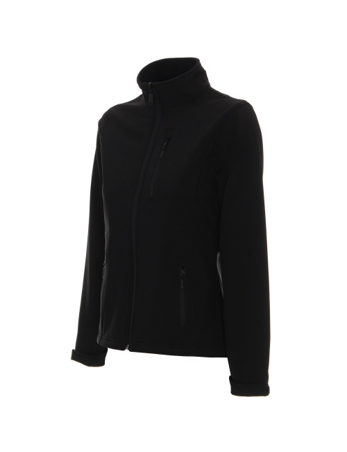 Promostars Damen BREEZE JACKET SCHWARZ DTG-Druck, Siebdruck, Logo-Stickerei