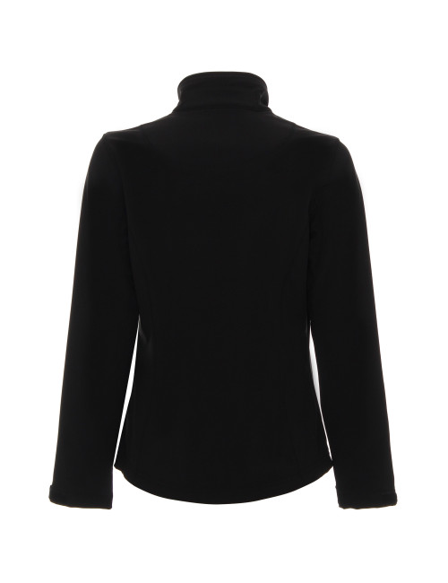 Promostars KURTKA Damska BREEZE CZARNY nadruk DTG sitodruk logo haft