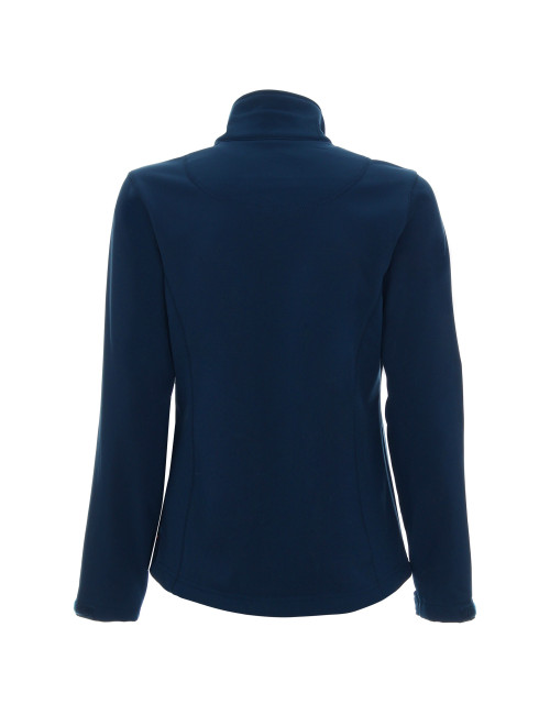 Promostars Damen BREEZE JACKET DUNKELBLAU mit siebgedrucktem Logo