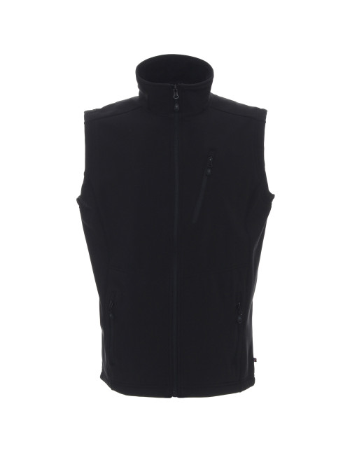 Promostars Men`s VEST WALKER BLACK embroidery print DTF silkscreen logo