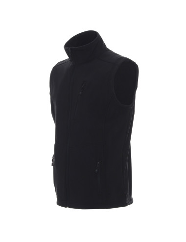 Promostars Herren WALKER VEST SCHWARZ Stickerei DTF-Druck Siebdruck-Logo