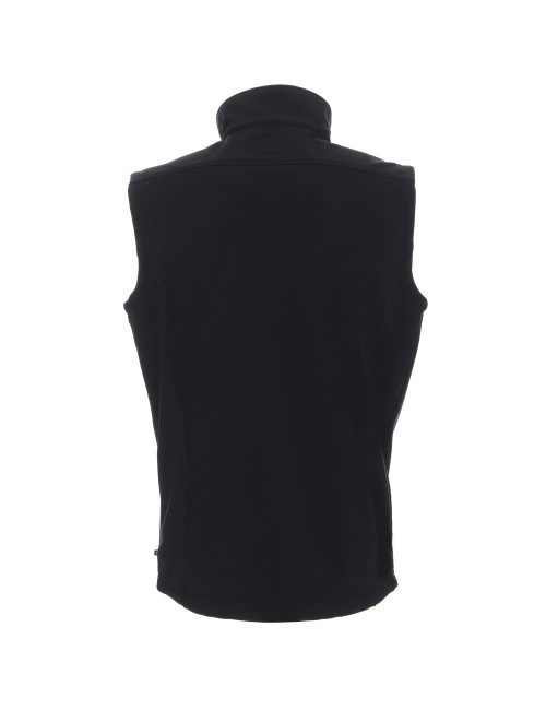 Promostars Men`s VEST WALKER BLACK embroidery print DTF silkscreen logo