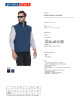 Promostars Men`s VEST WALKER DARK BLUE logo embroidery print