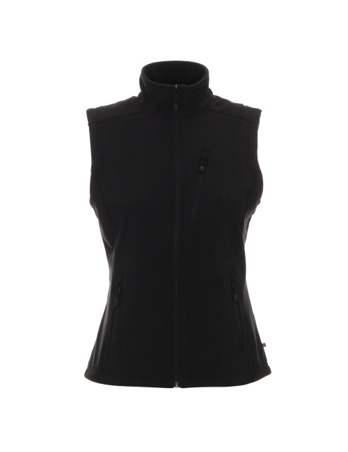 Promostars Women`s VEST LADIES` WALKER BLACK embroidery silkscreen print