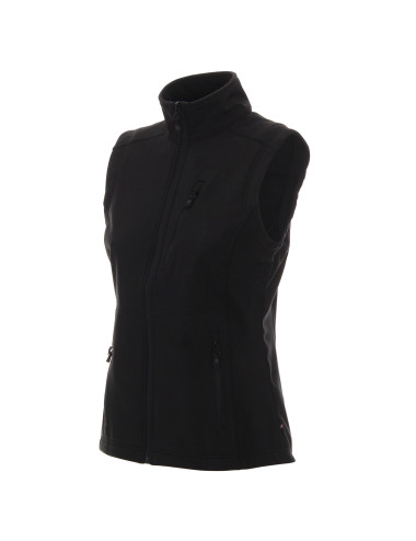 Promostars Damenweste LADIES` WALKER SCHWARZ mit Siebdruckstickerei