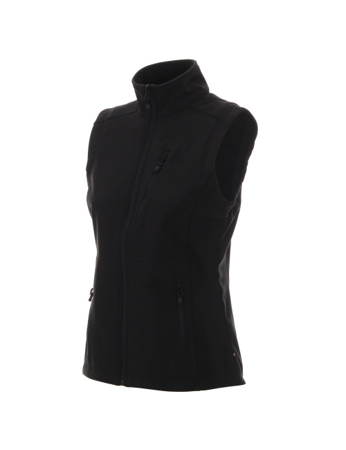 Promostars Women`s VEST LADIES` WALKER BLACK embroidery silkscreen print
