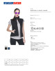 Promostars Women`s VEST LADIES` WALKER BLACK embroidery silkscreen print