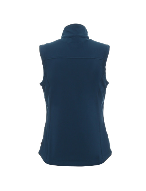 Promostars Women`s LADIES` WALKER VEST DARK BLUE logo embroidery