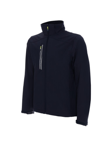 CRIMSON CUT JACKET Men`s MISSION NAVY embroidery print silkscreen logo