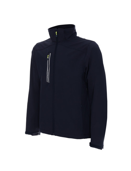 CRIMSON CUT JACKET Men`s MISSION NAVY embroidery print silkscreen logo