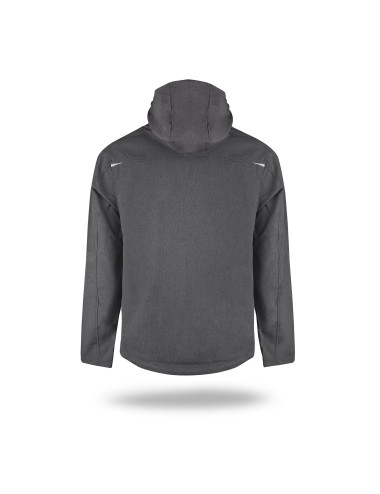 CRIMSON CUT HERRENJACKE MISSION DUNKELGRAU MELANGE/SCHWARZ Logo-Stickerei