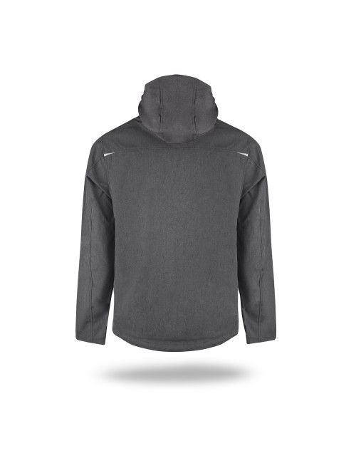 CRIMSON CUT JACKET Men MISSION DARK GRAY MELANGE/BLACK embroidery logo