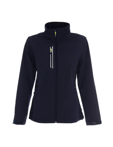 CRIMSON CUT JACKET Women`s AMBITION NAVY embroidery print silkscreen logo