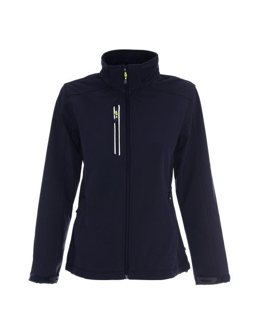 CRIMSON CUT JACKET Women`s AMBITION NAVY embroidery print silkscreen logo