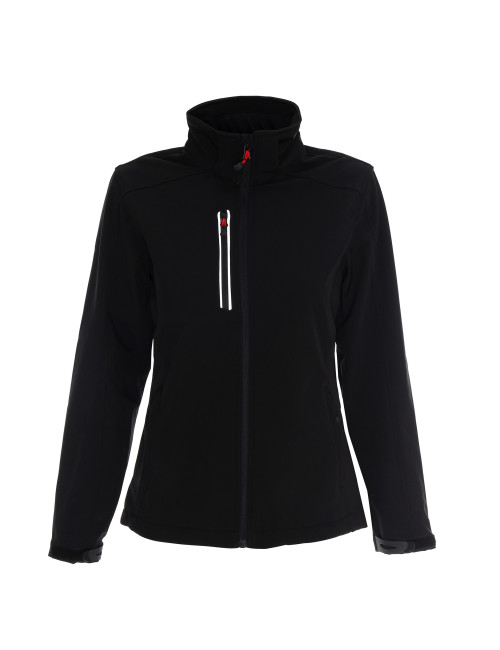 CRIMSON CUT Damen AMBITION JACKET SCHWARZ DTG-Druck, Stickerei, Siebdruck