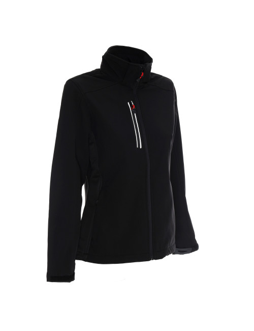 CRIMSON CUT Damen AMBITION JACKET SCHWARZ DTG-Druck, Stickerei, Siebdruck