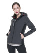 CRIMSON CUT JACKET Women AMBITION DARK GRAY MELANGE/BLACK Embroidery