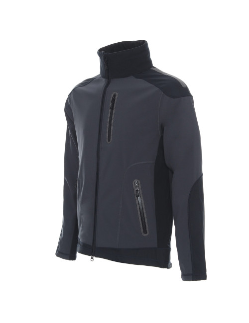 Promostars Herren STORM JACKET DARK GRAPHITE/BLACK Logo, Druck, Stickerei