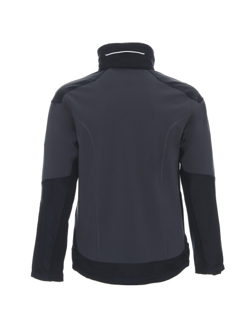 Promostars Men`s JACKET STORM DARK GRAPHITE/BLACK logo, print, embroidery